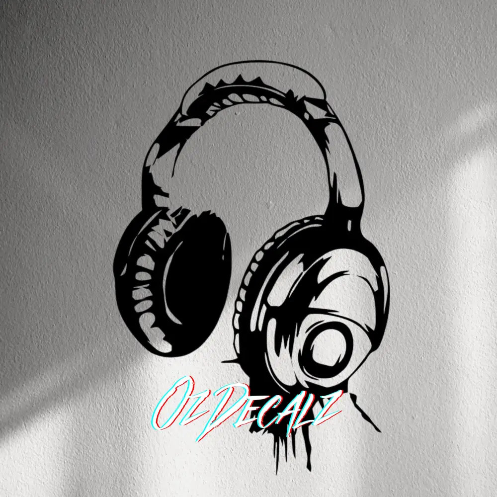 WALL STICKER: HEADPHONES - OzDecalz