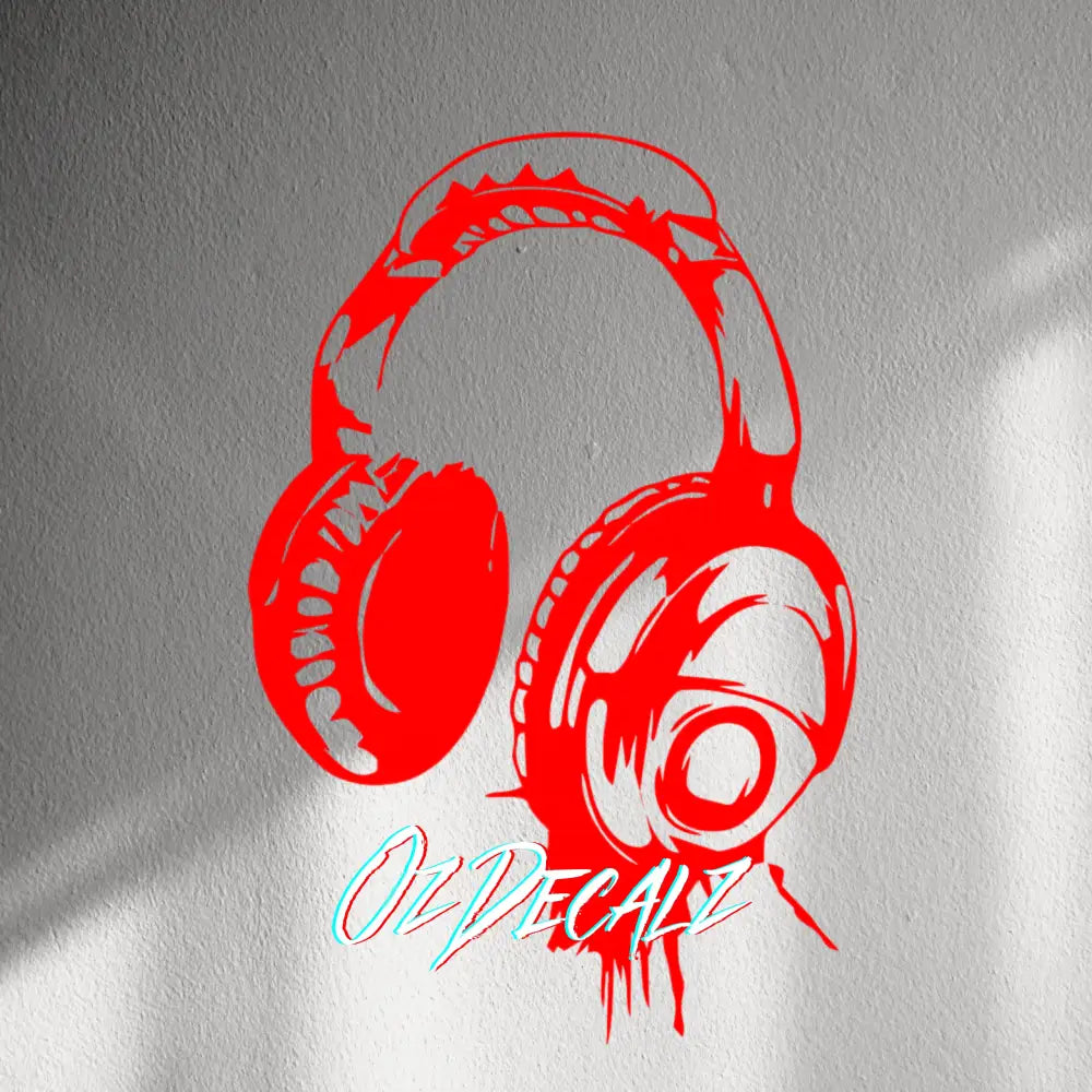 WALL STICKER: HEADPHONES - OzDecalz