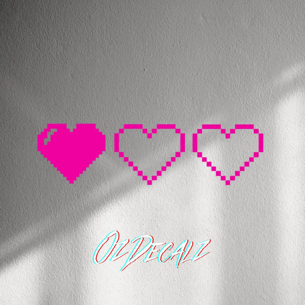WALL STICKER: HEARTS - OzDecalz