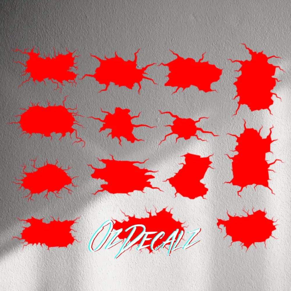 WALL STICKER: HOLE 14 PK - OzDecalz