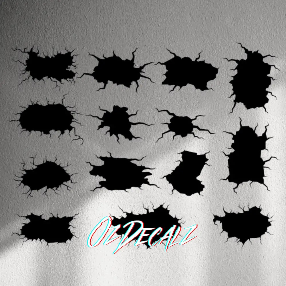 WALL STICKER: HOLE 14 PK - OzDecalz