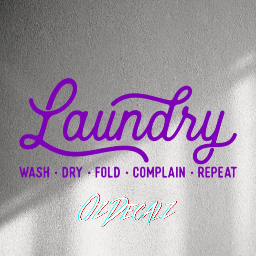 WALL STICKER: LAUNDRY - OzDecalz