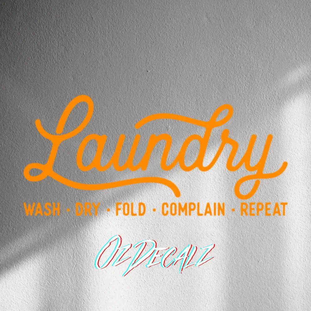 WALL STICKER: LAUNDRY - OzDecalz