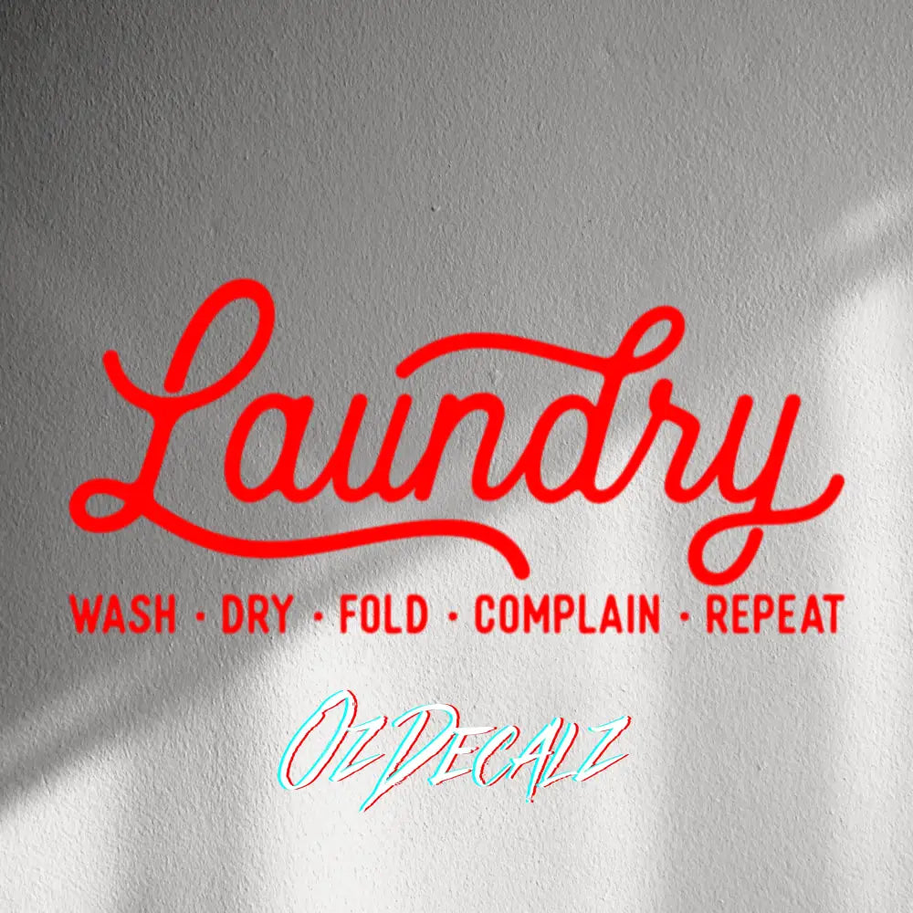 WALL STICKER: LAUNDRY - OzDecalz
