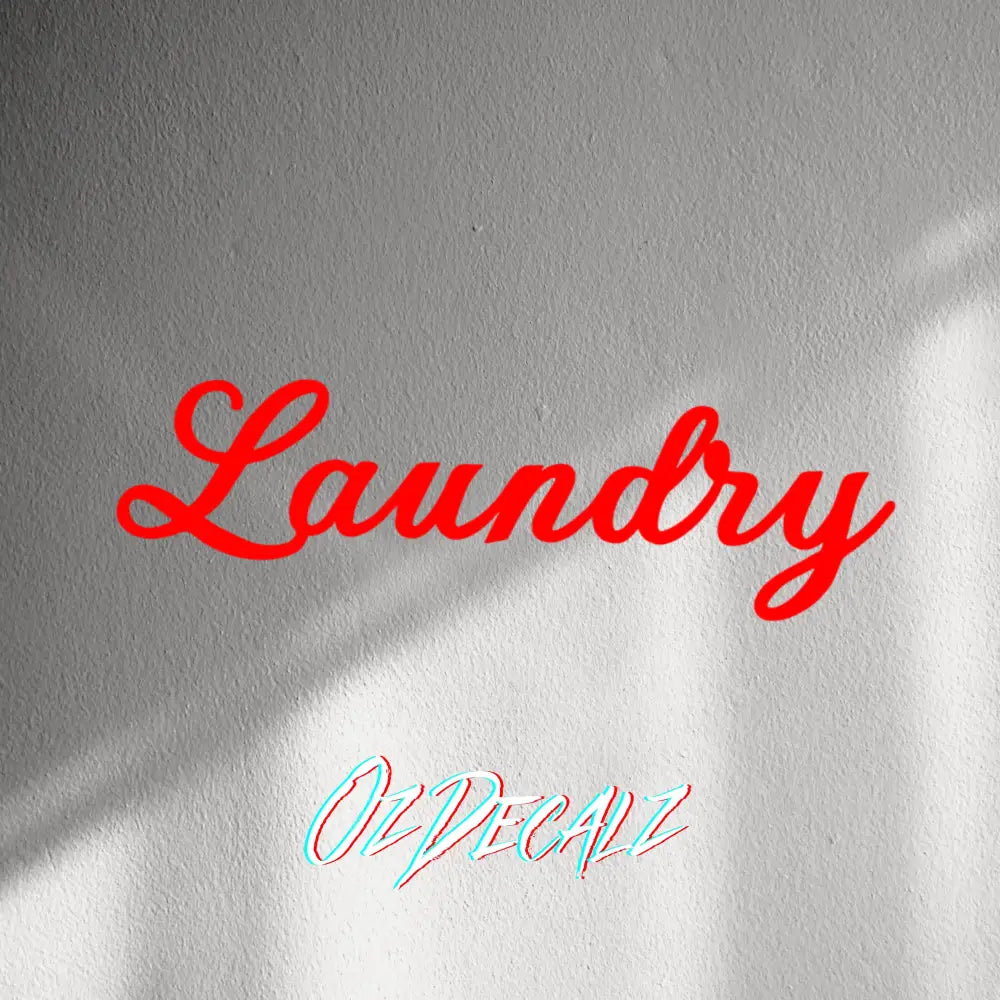 WALL STICKER: LAUNDRY - OzDecalz