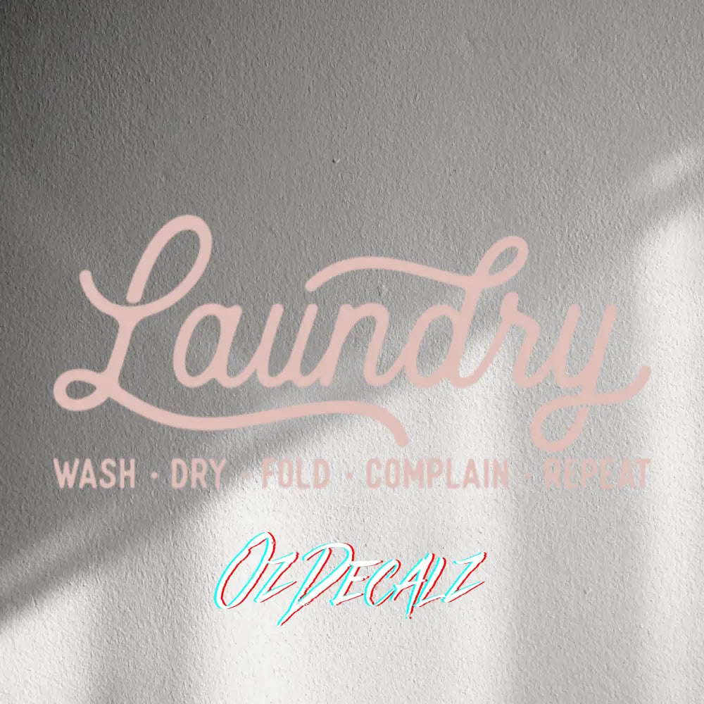 WALL STICKER: LAUNDRY - OzDecalz
