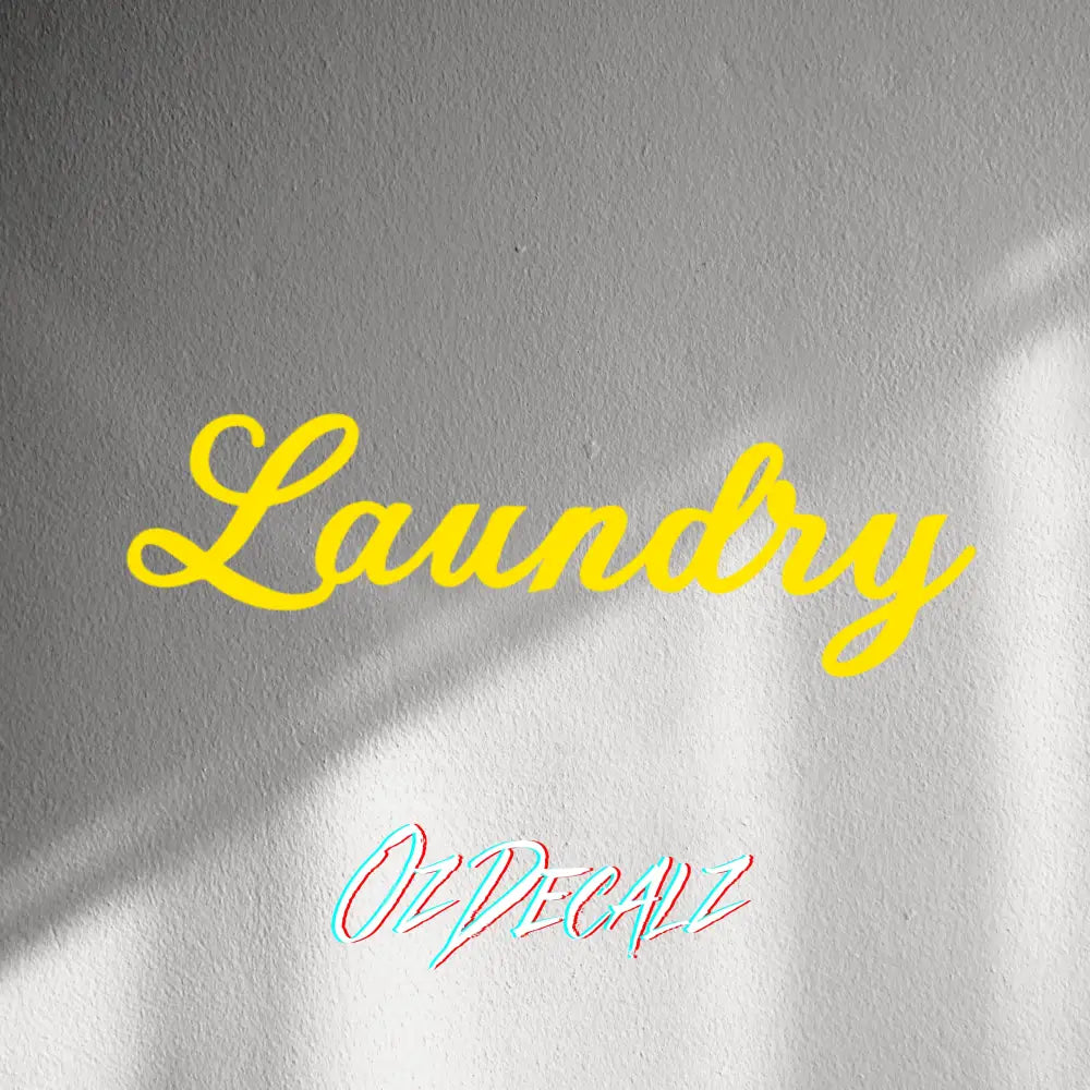 WALL STICKER: LAUNDRY - OzDecalz