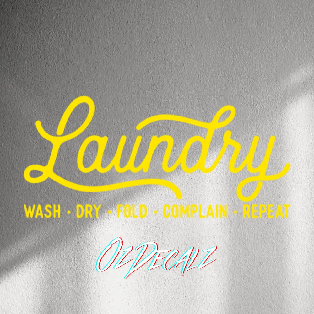 WALL STICKER: LAUNDRY - OzDecalz