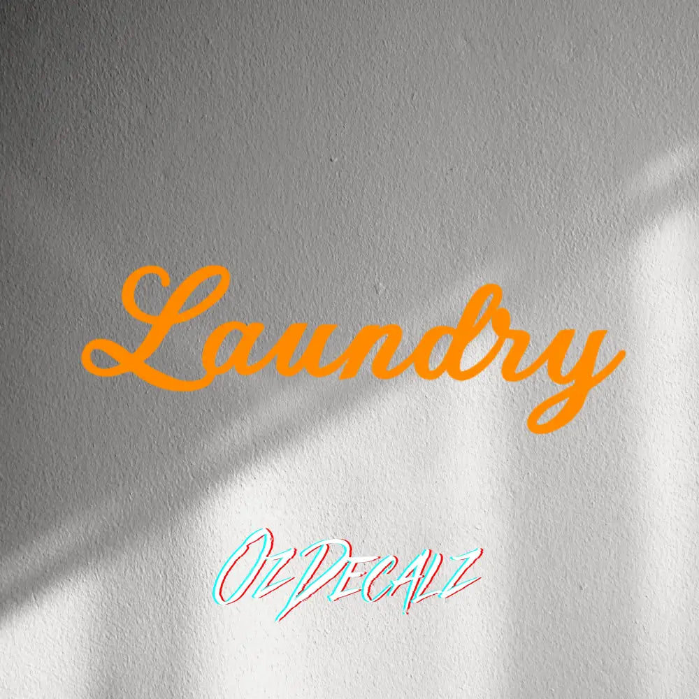 WALL STICKER: LAUNDRY - OzDecalz