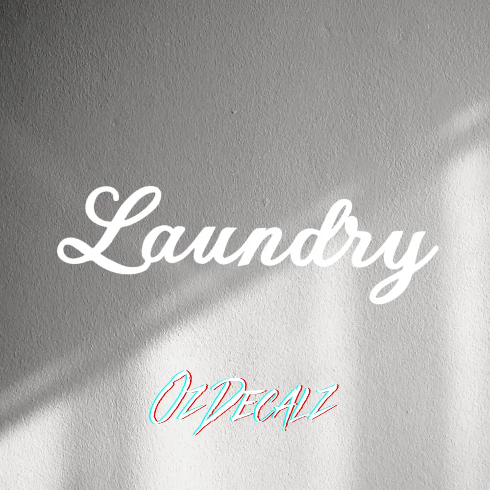 WALL STICKER: LAUNDRY - OzDecalz