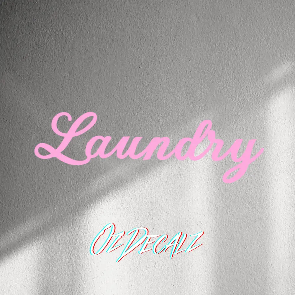 WALL STICKER: LAUNDRY - OzDecalz