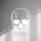 WALL STICKER: MELTING SKULL - OzDecalz