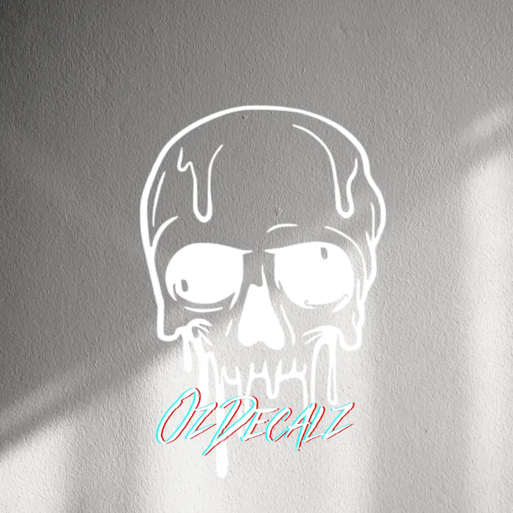 WALL STICKER: MELTING SKULL - OzDecalz