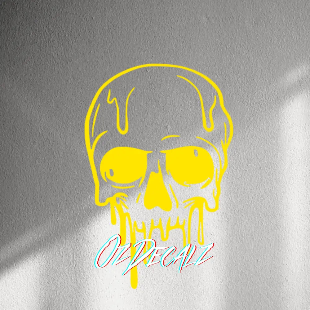 WALL STICKER: MELTING SKULL - OzDecalz