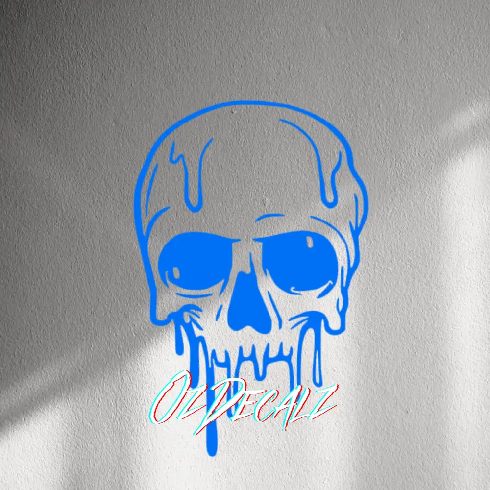 WALL STICKER: MELTING SKULL - OzDecalz