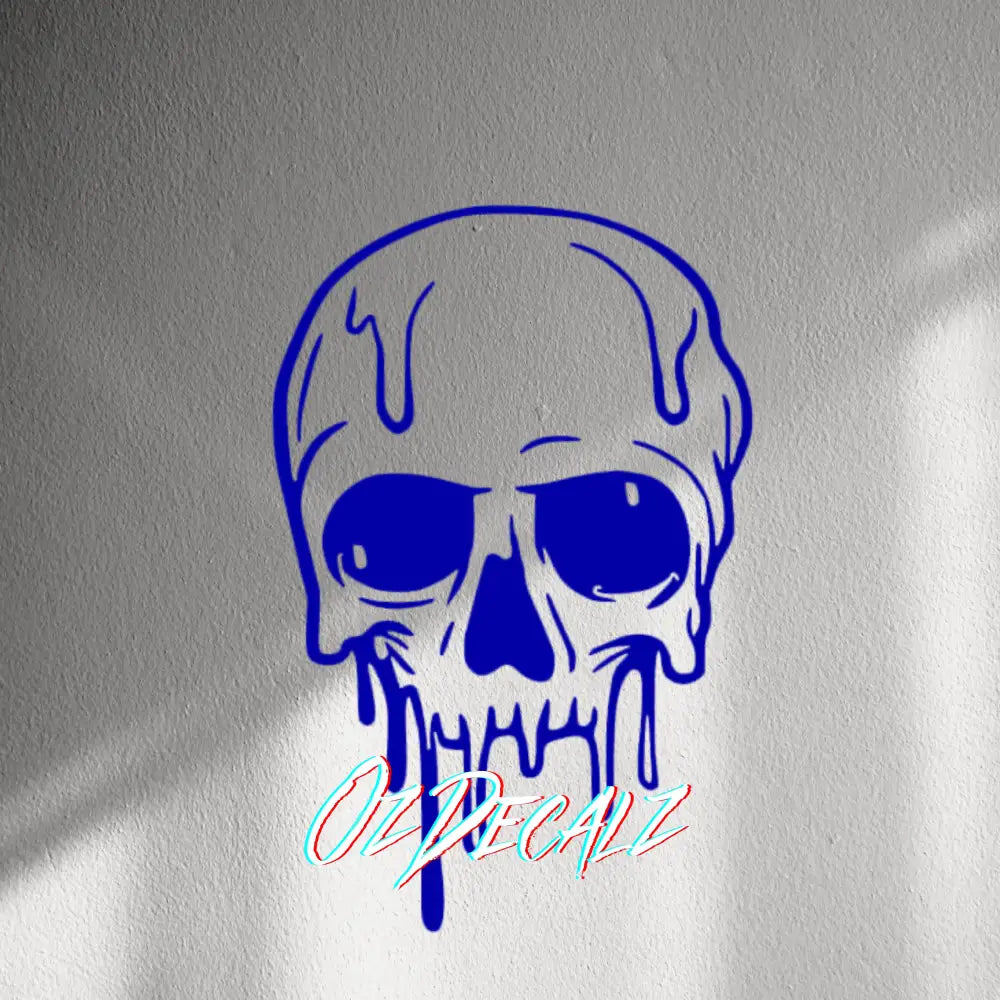 WALL STICKER: MELTING SKULL - OzDecalz
