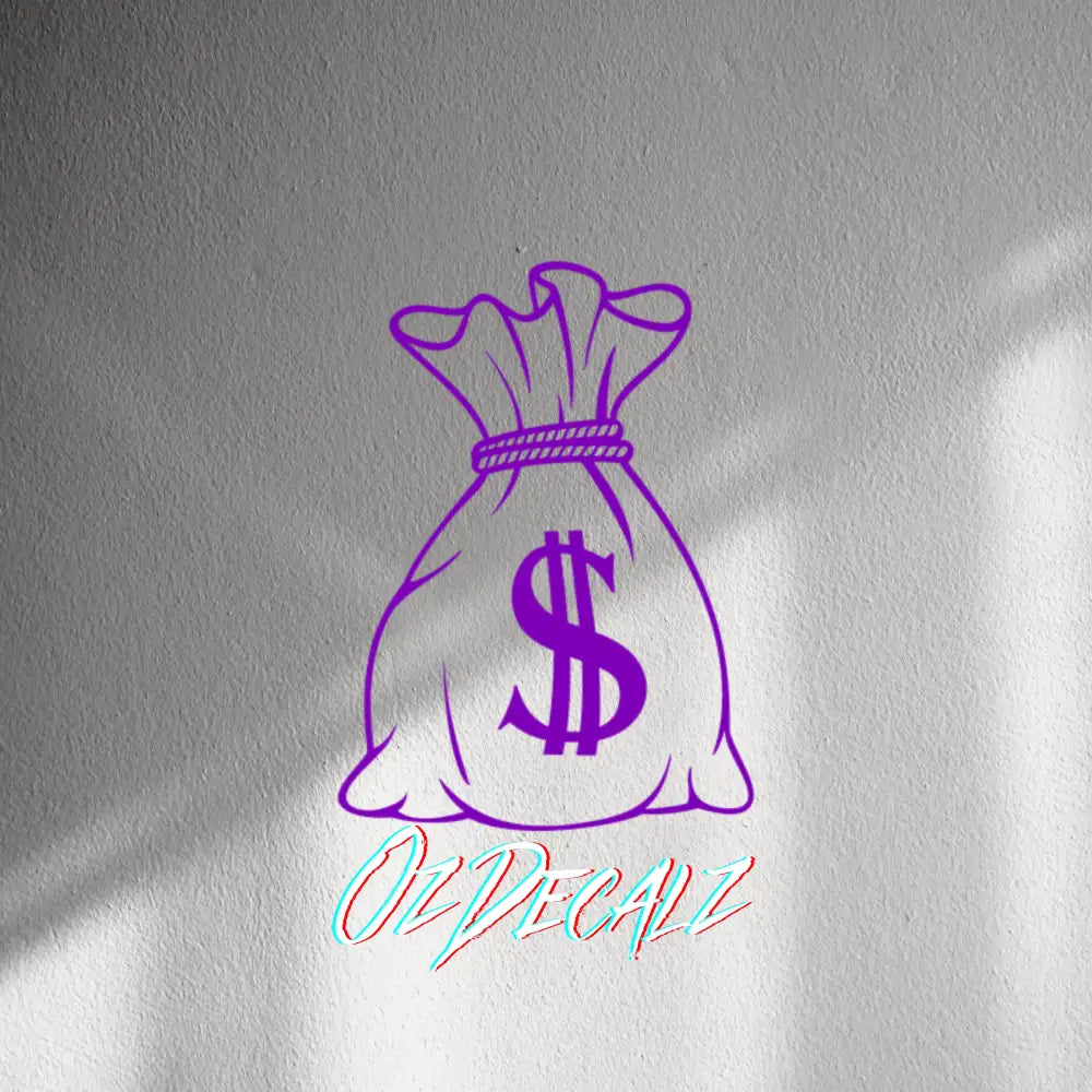 WALL STICKER: MONEY BAG - OzDecalz