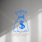 WALL STICKER: MONEY BAG - OzDecalz