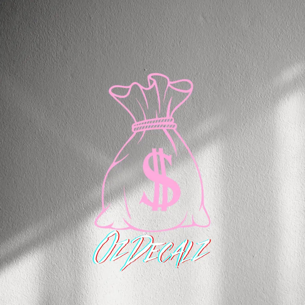 WALL STICKER: MONEY BAG - OzDecalz