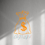 WALL STICKER: MONEY BAG - OzDecalz