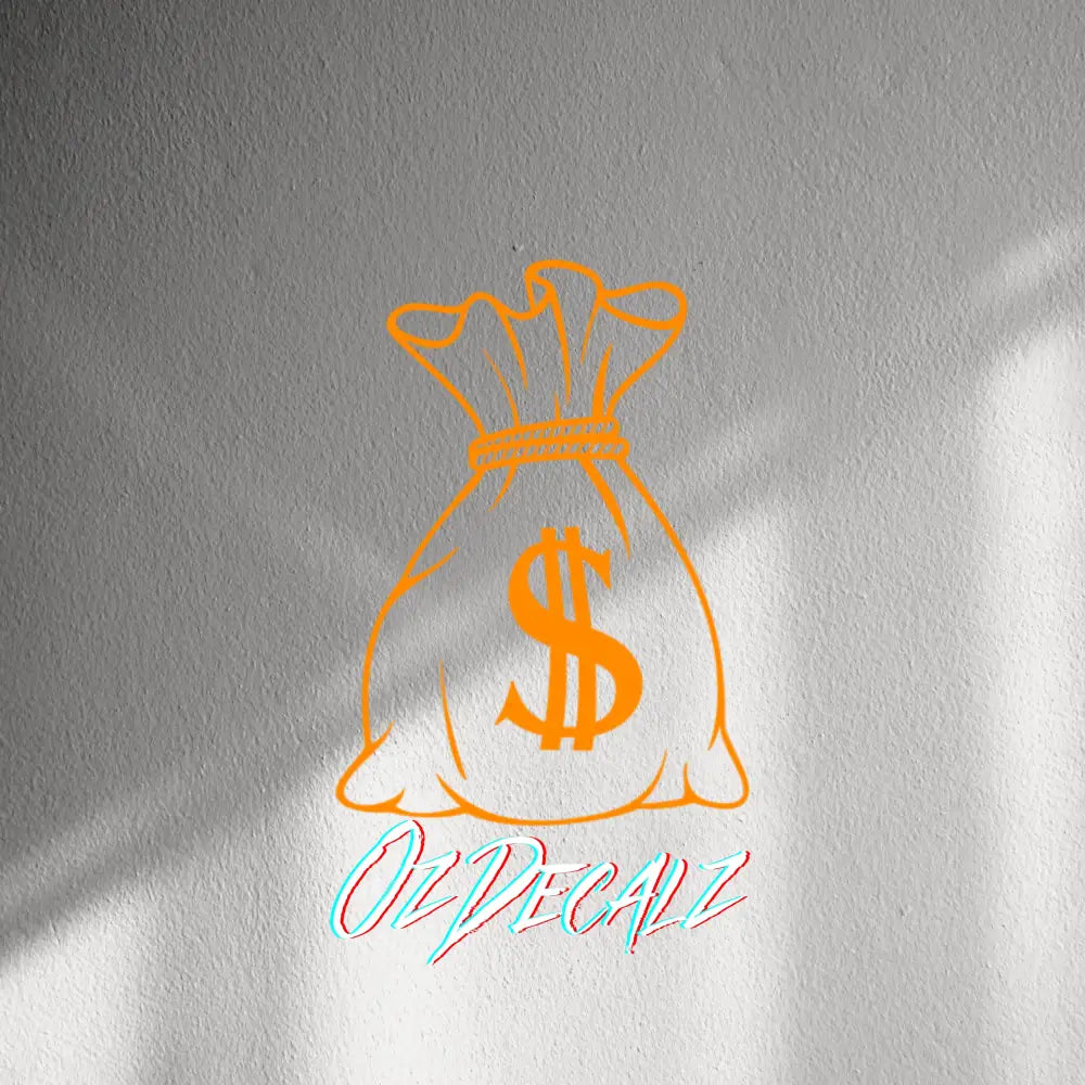 WALL STICKER: MONEY BAG - OzDecalz