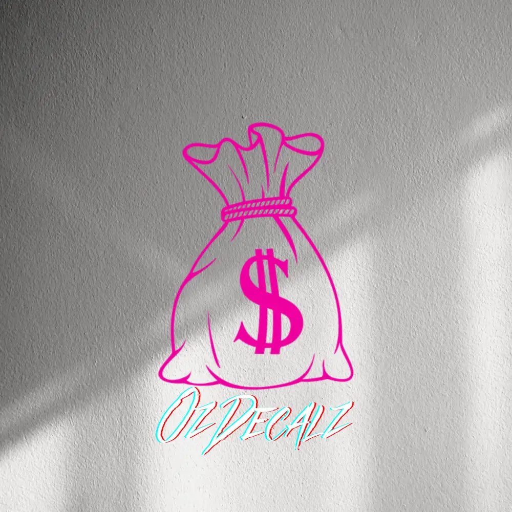 WALL STICKER: MONEY BAG - OzDecalz