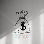 WALL STICKER: MONEY BAG - OzDecalz