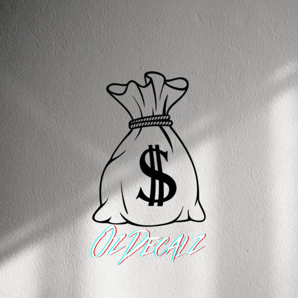 WALL STICKER: MONEY BAG - OzDecalz