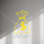 WALL STICKER: MONEY BAG - OzDecalz