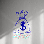 WALL STICKER: MONEY BAG - OzDecalz