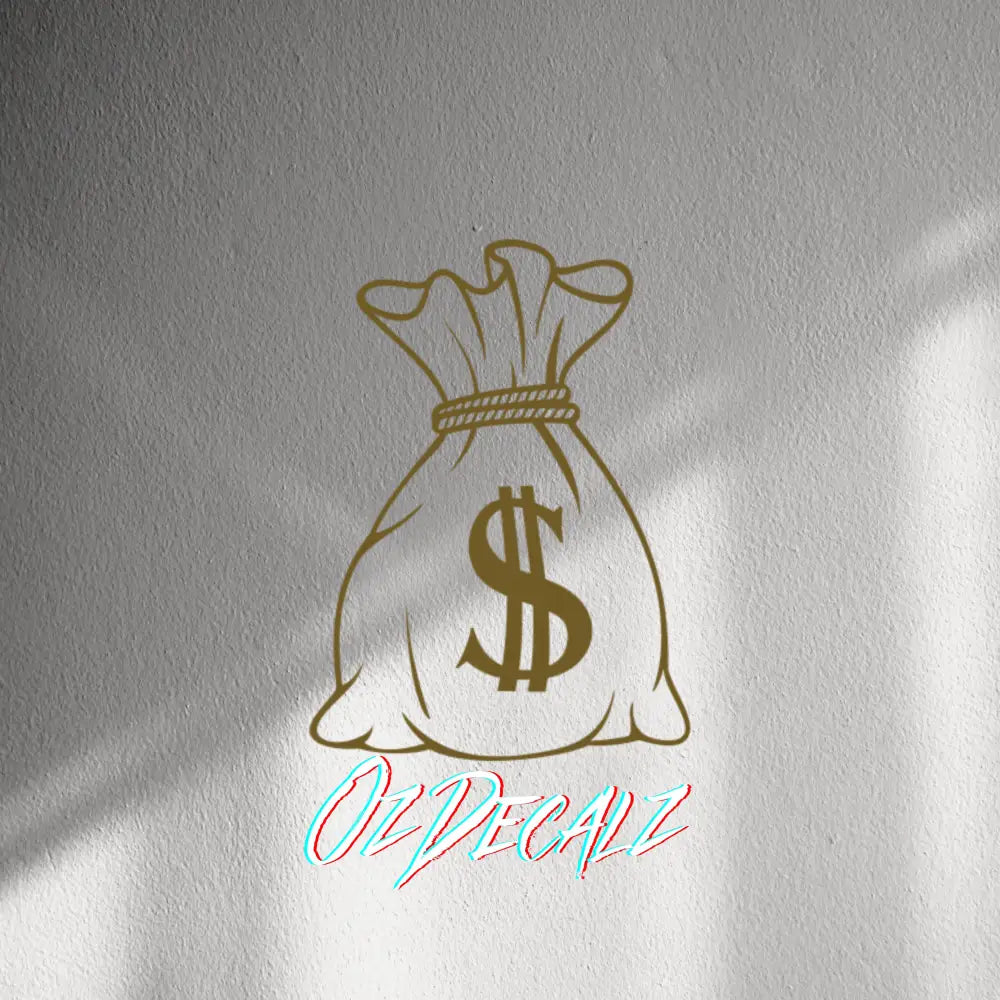 WALL STICKER: MONEY BAG - OzDecalz