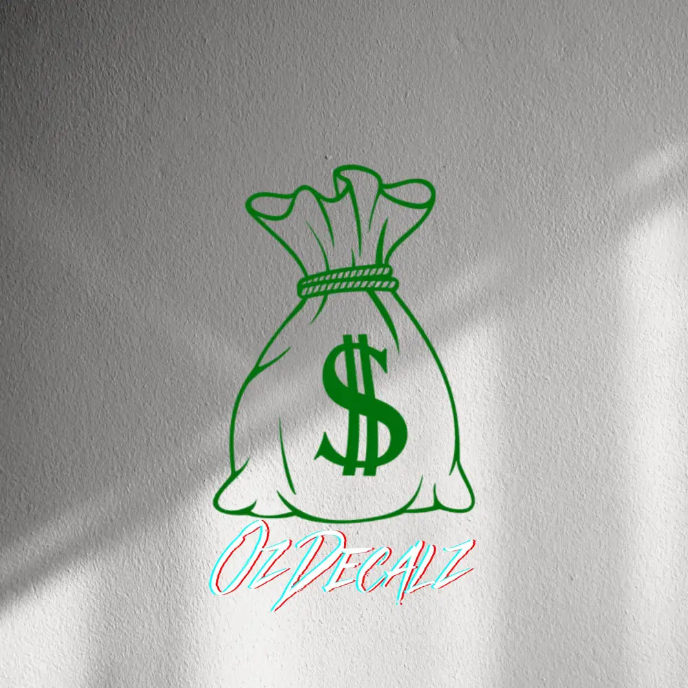 WALL STICKER: MONEY BAG - OzDecalz