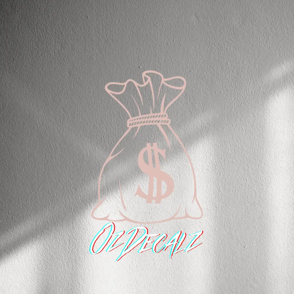 WALL STICKER: MONEY BAG - OzDecalz