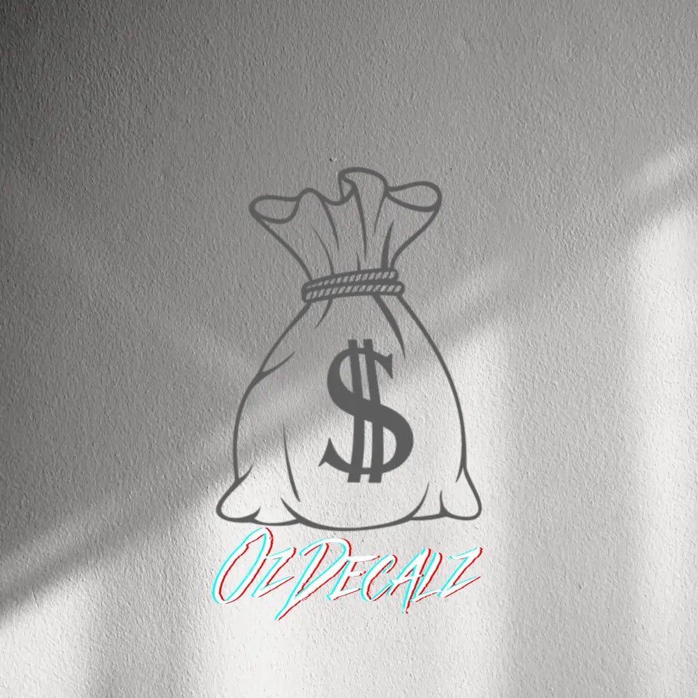 WALL STICKER: MONEY BAG - OzDecalz