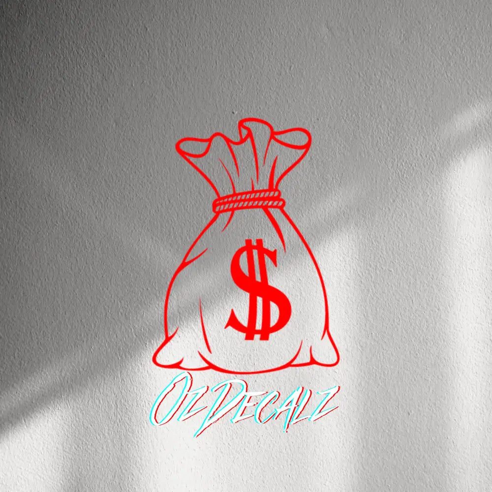 WALL STICKER: MONEY BAG - OzDecalz