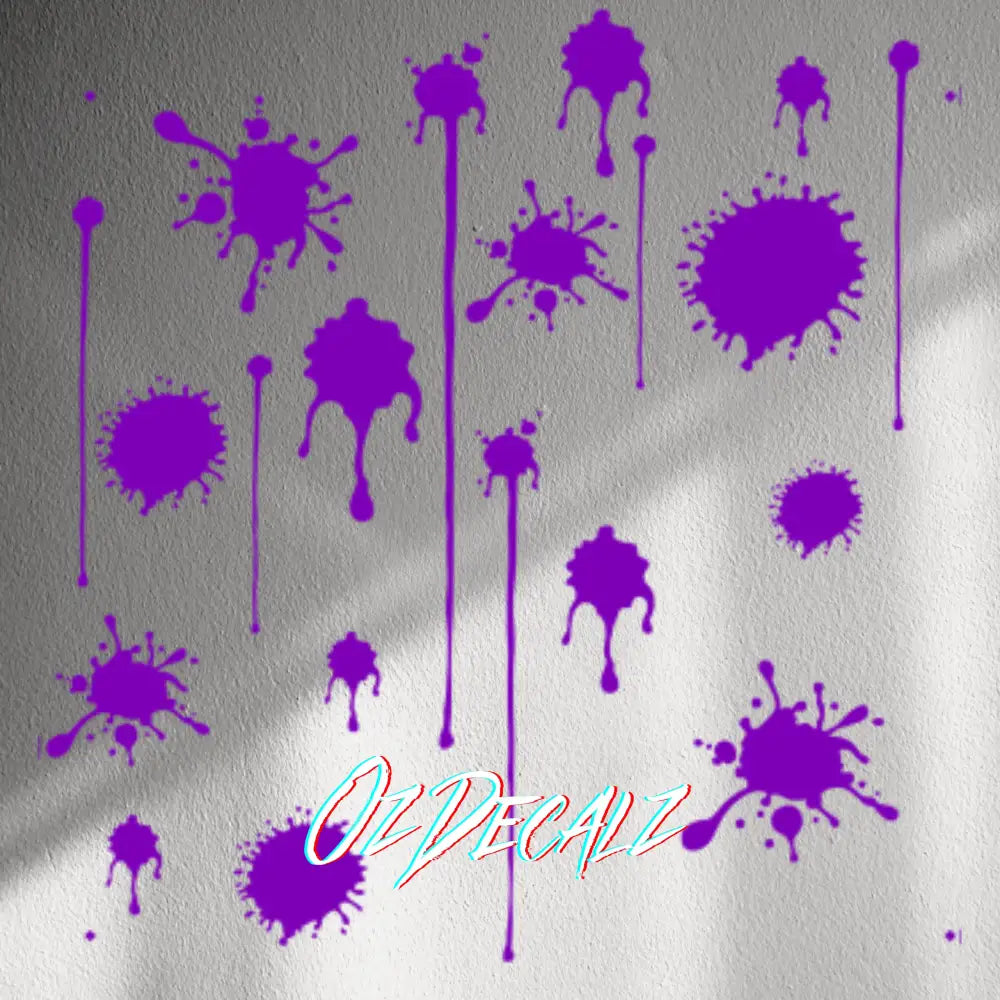 WALL STICKER: PAINT SPLAT 20 PK - OzDecalz