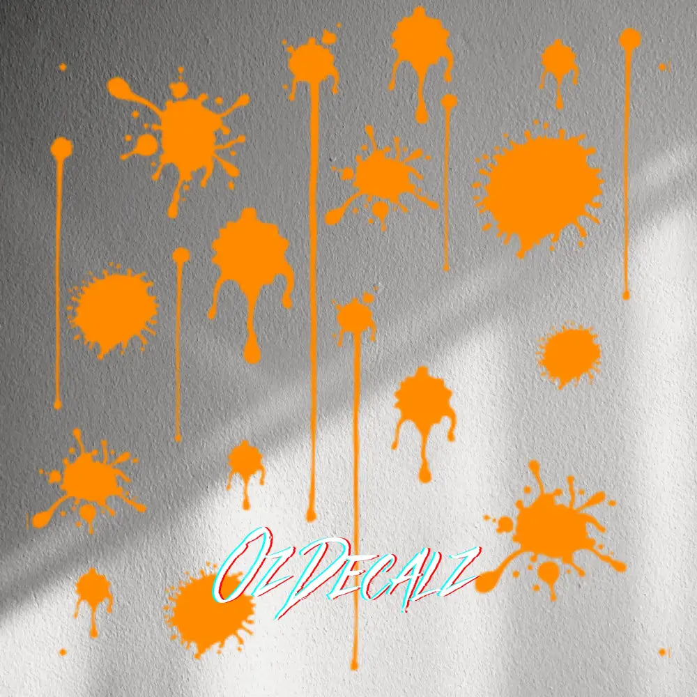 WALL STICKER: PAINT SPLAT 20 PK - OzDecalz