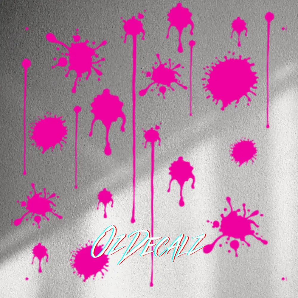 WALL STICKER: PAINT SPLAT 20 PK - OzDecalz