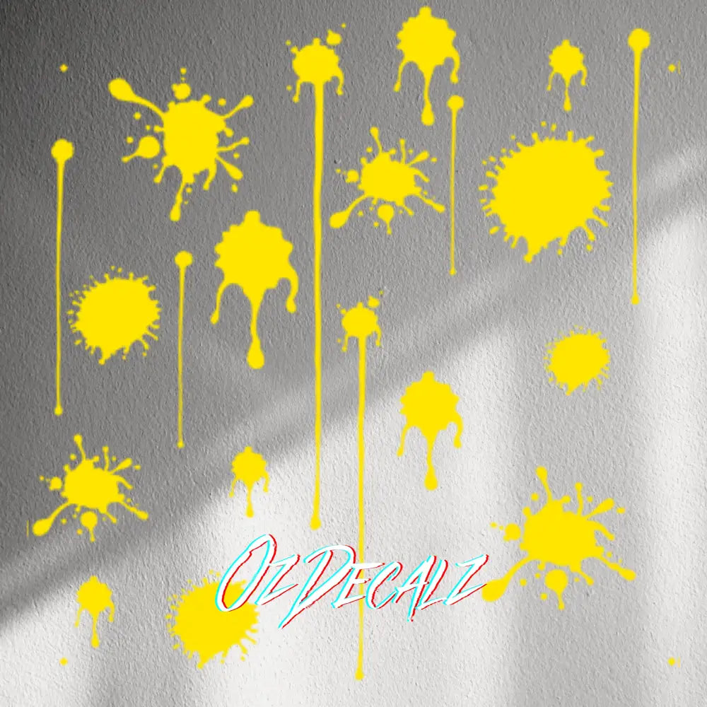 WALL STICKER: PAINT SPLAT 20 PK - OzDecalz