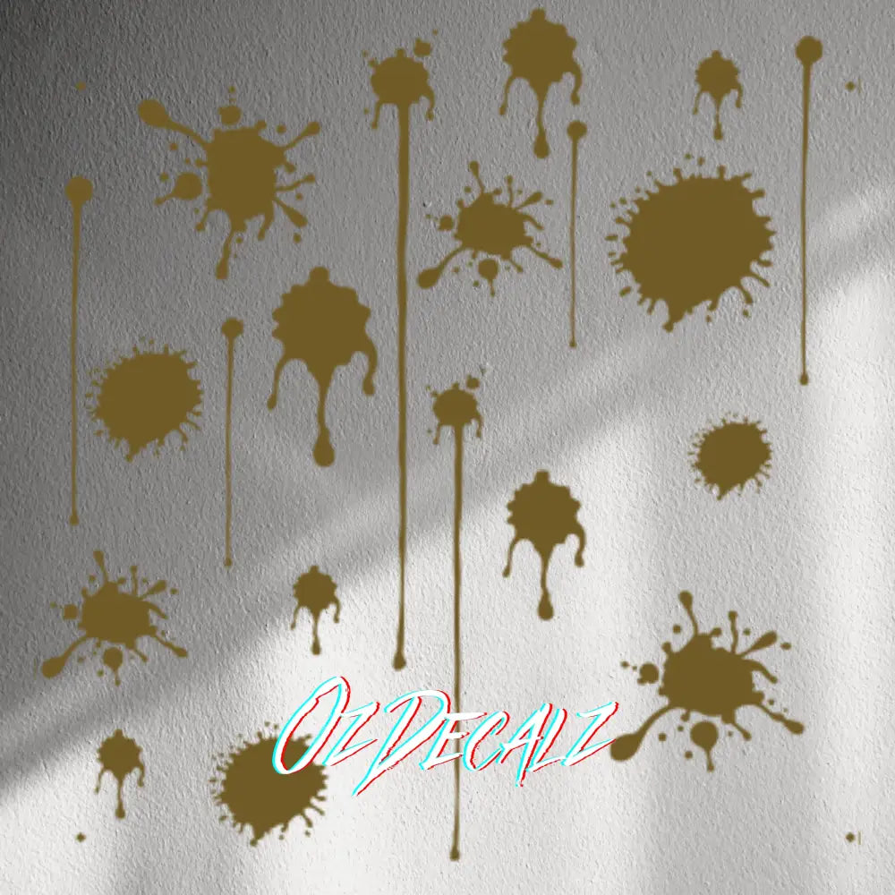 WALL STICKER: PAINT SPLAT 20 PK - OzDecalz