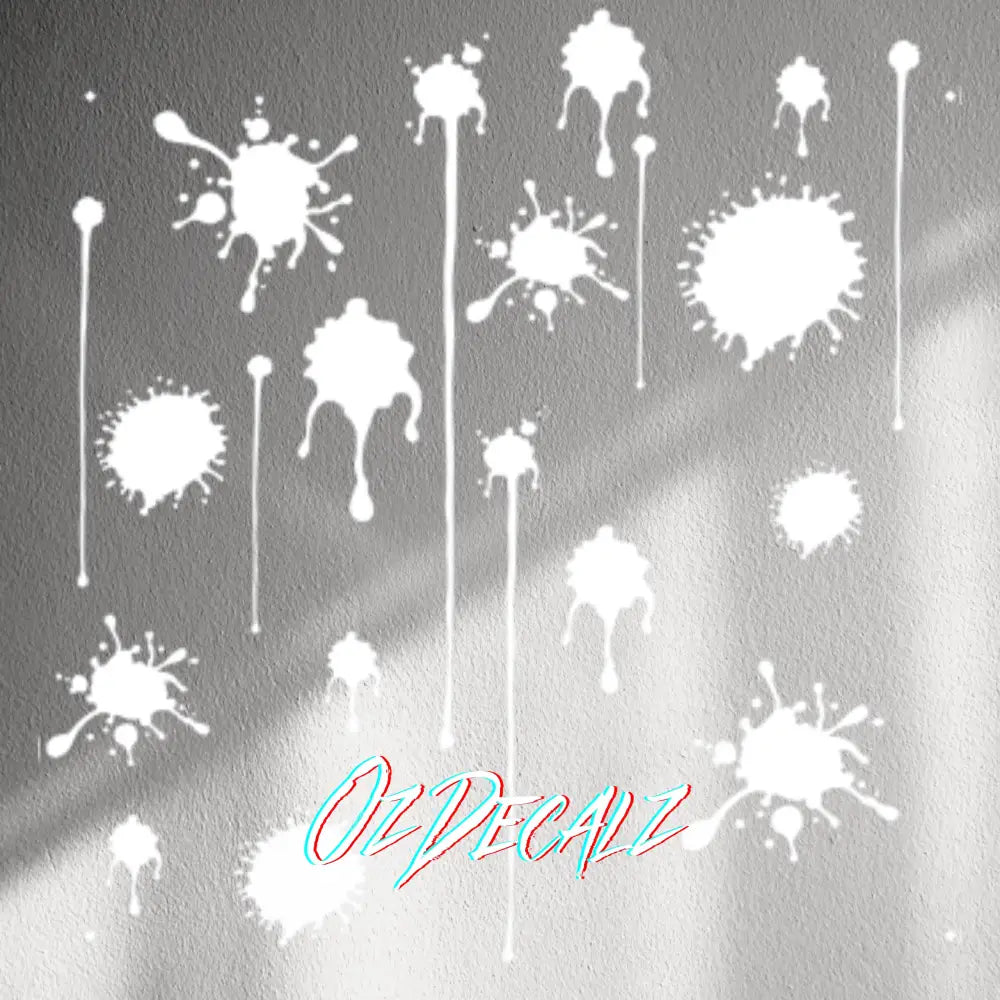 WALL STICKER: PAINT SPLAT 20 PK - OzDecalz