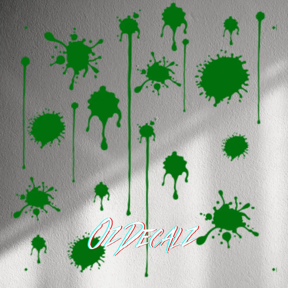 WALL STICKER: PAINT SPLAT 20 PK - OzDecalz