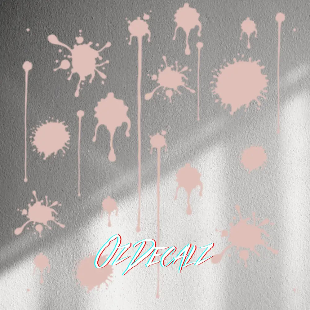 WALL STICKER: PAINT SPLAT 20 PK - OzDecalz