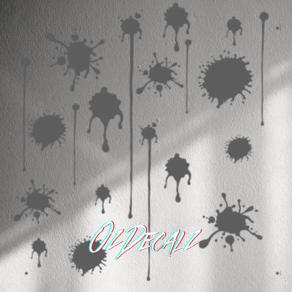 WALL STICKER: PAINT SPLAT 20 PK - OzDecalz