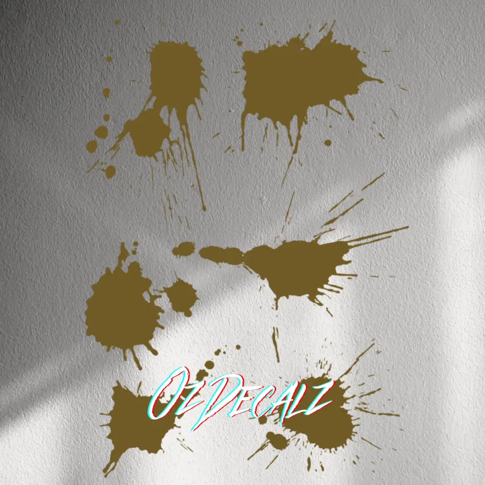 WALL STICKER: PAINT SPLAT 7 PK - OzDecalz