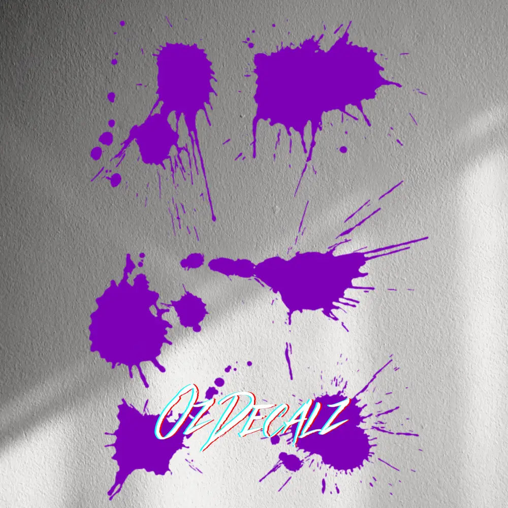 WALL STICKER: PAINT SPLAT 7 PK - OzDecalz