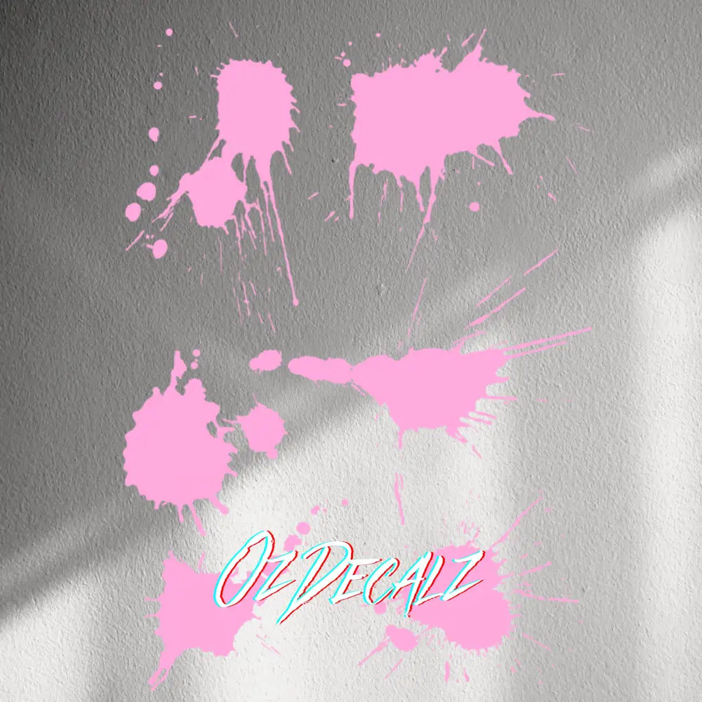 WALL STICKER: PAINT SPLAT 7 PK - OzDecalz