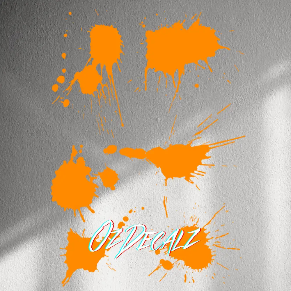 WALL STICKER: PAINT SPLAT 7 PK - OzDecalz