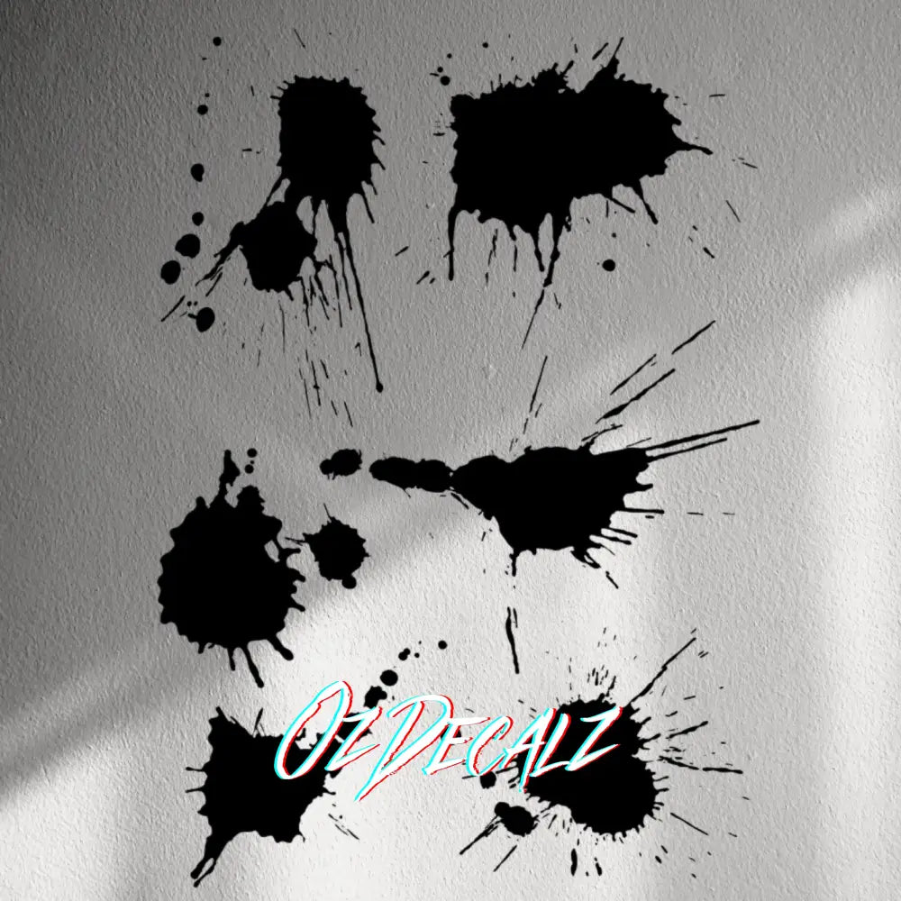 WALL STICKER: PAINT SPLAT 7 PK - OzDecalz