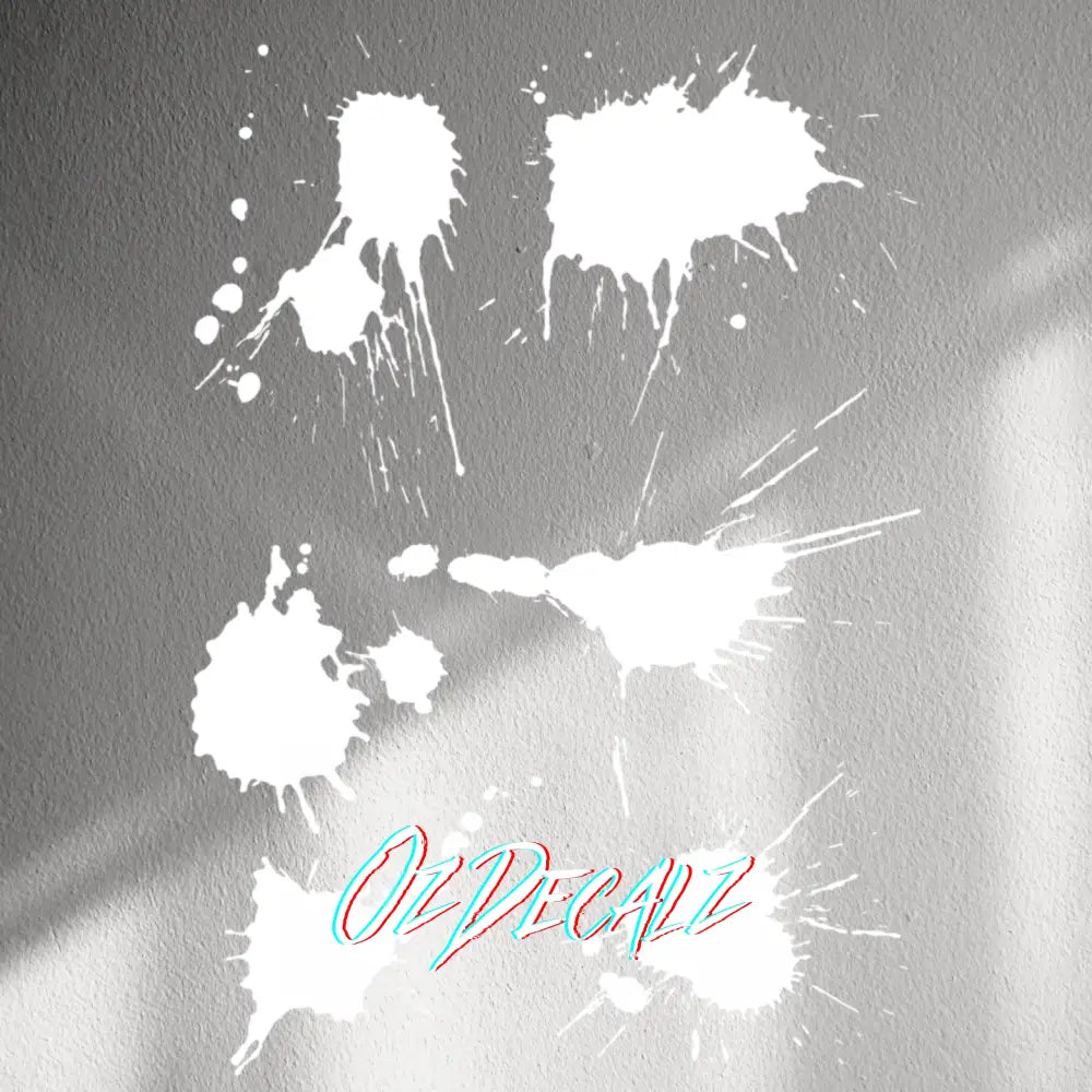 WALL STICKER: PAINT SPLAT 7 PK - OzDecalz